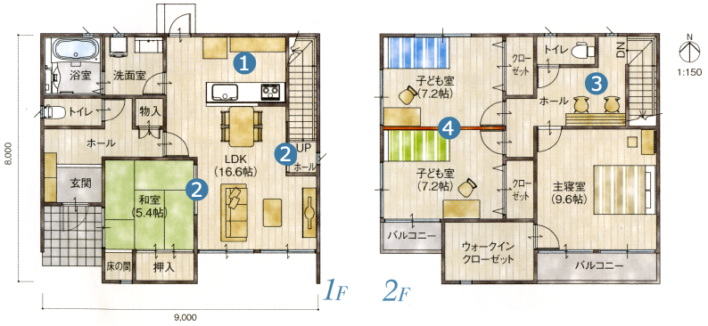 「つむぎえゼロ」コンセプトプラン平面